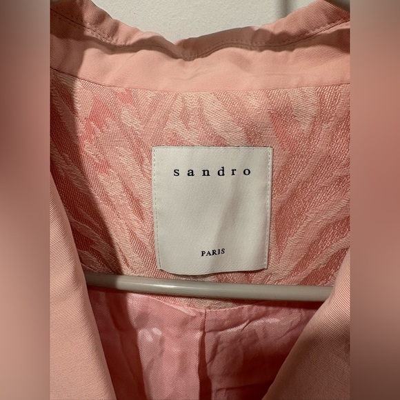 Sandro PARIS Pink jacquard blazer - Picture 5 of 13
